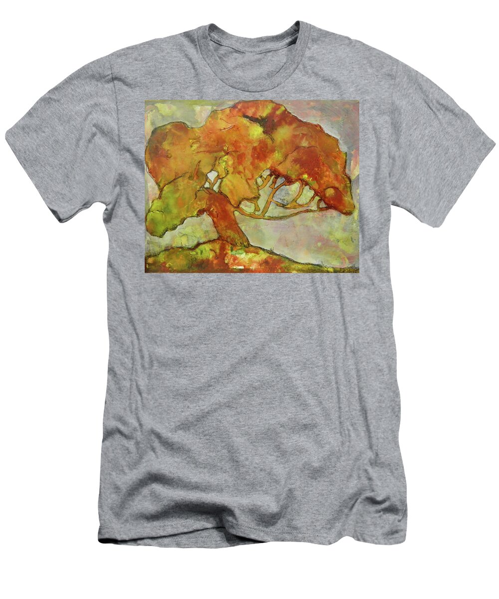 Landscape T-Shirt featuring the painting The Giving Tree by Terry Honstead
