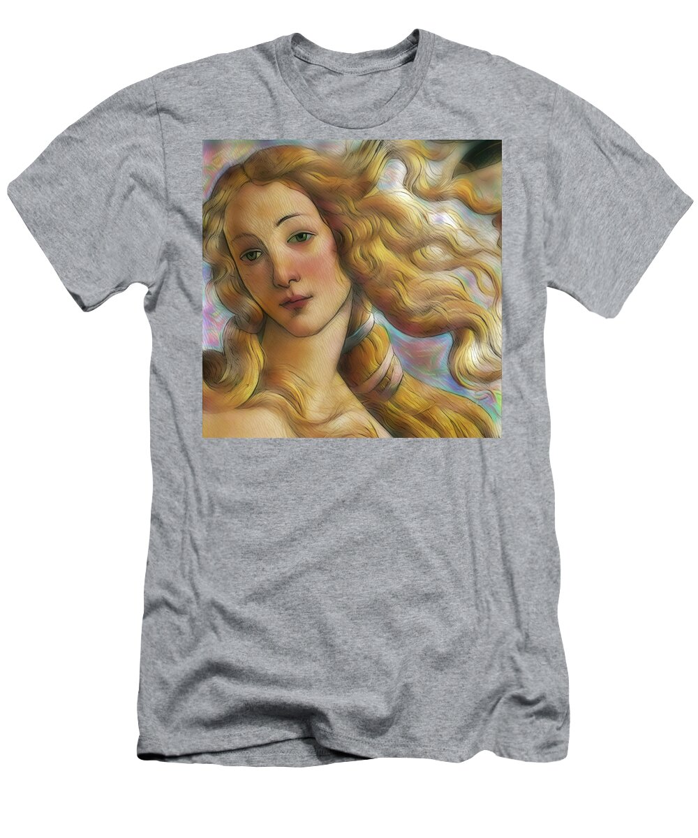 Italian T-Shirt featuring the digital art The Goddess Venus by Russ Harris