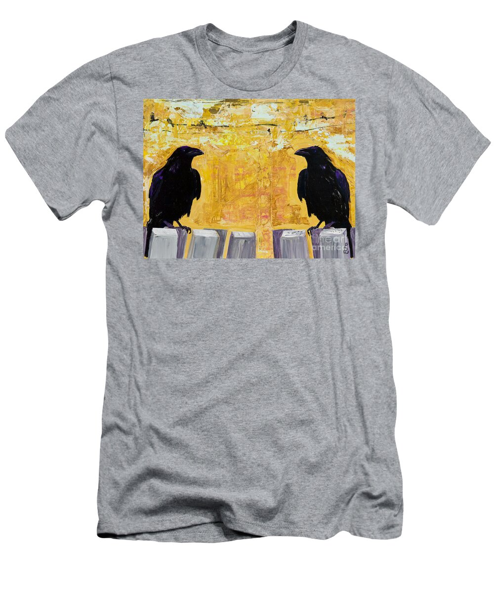Abstract Realism T-Shirt featuring the painting The Gossips by Pat Saunders-White