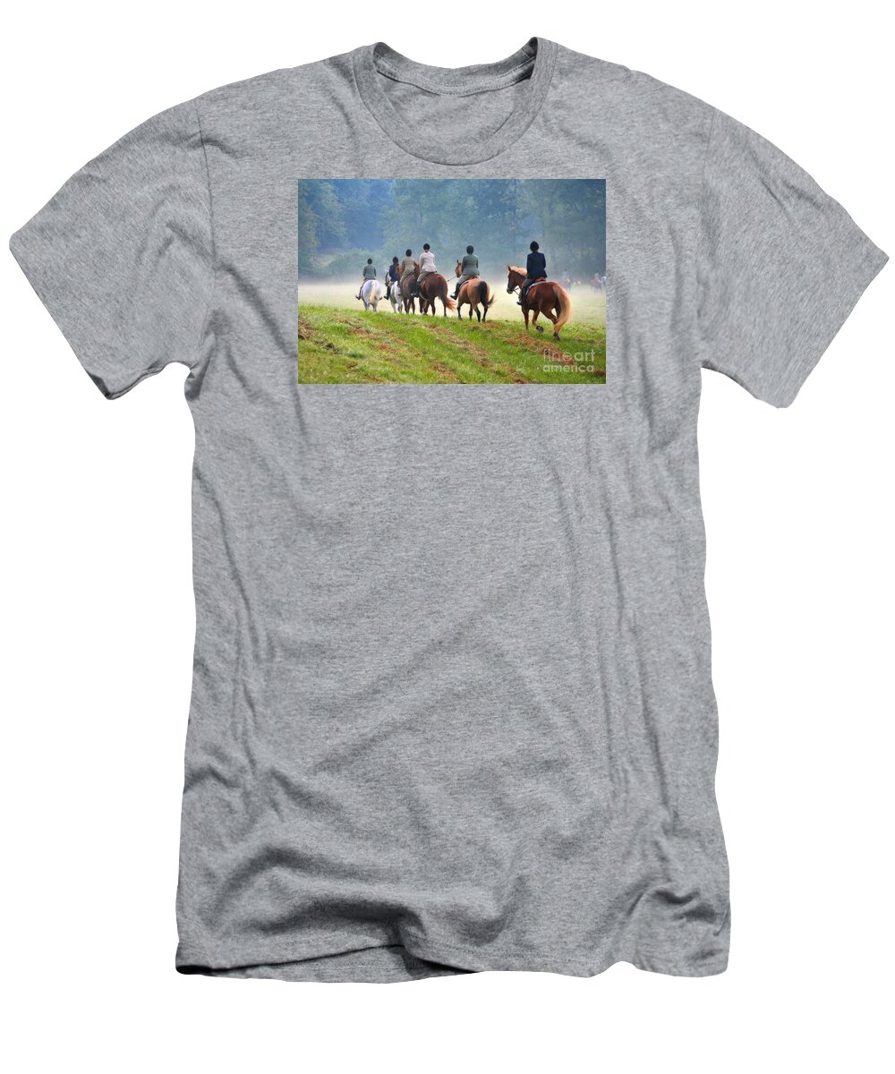  T-Shirt featuring the photograph The Hunt Begins by Angela Rath