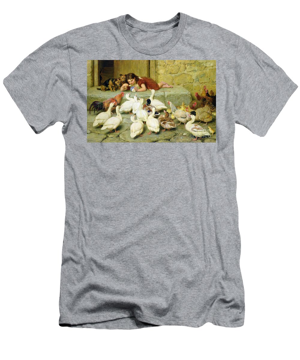 The T-Shirt featuring the painting The Last Spoonful by Briton Riviere