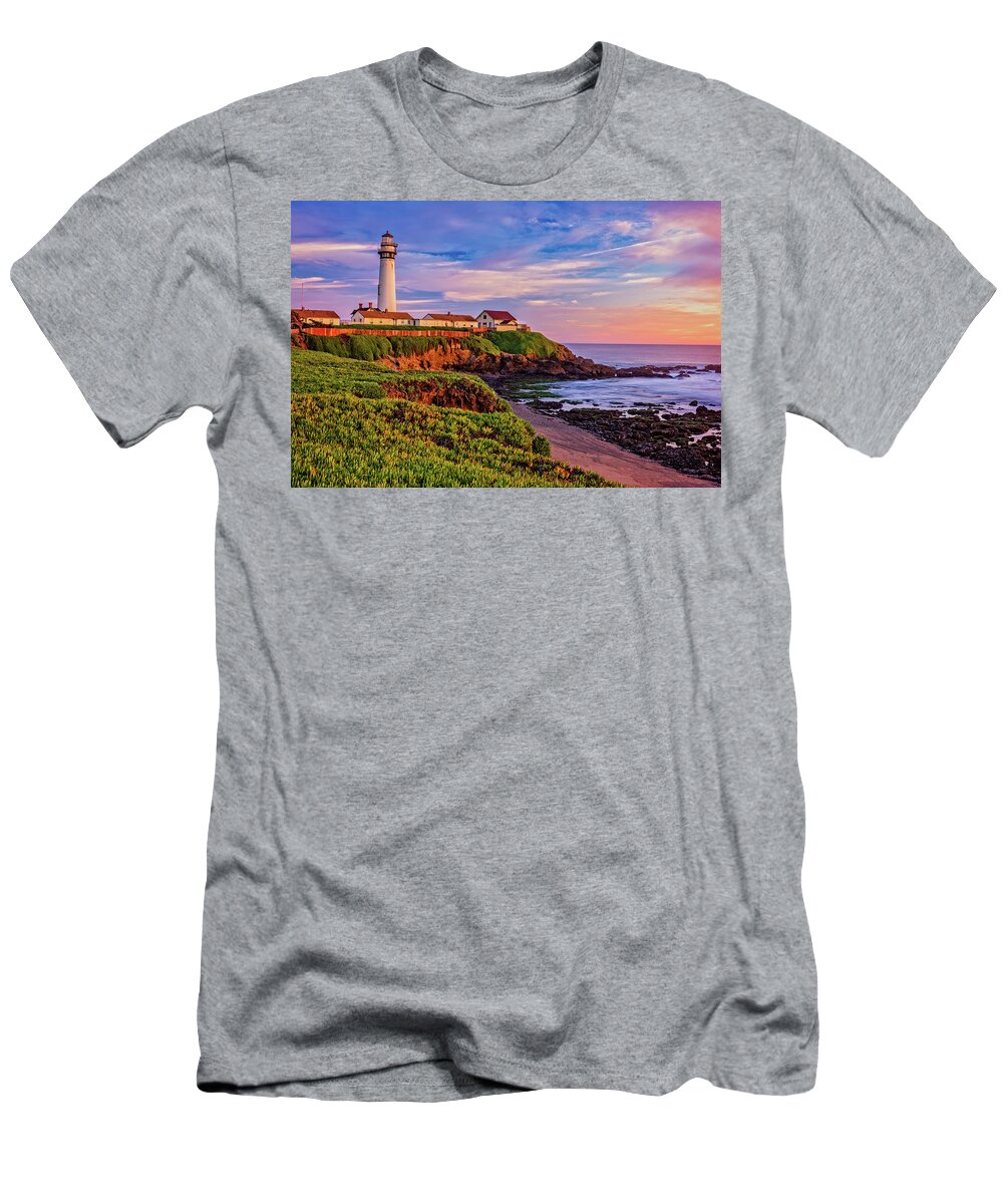 Beach T-Shirt featuring the photograph The Light of Sunset by John Hight