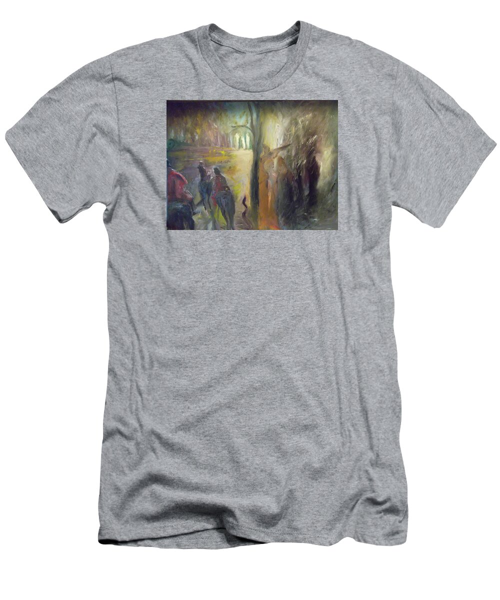 Abstract T-Shirt featuring the painting The Myth by Susan Esbensen
