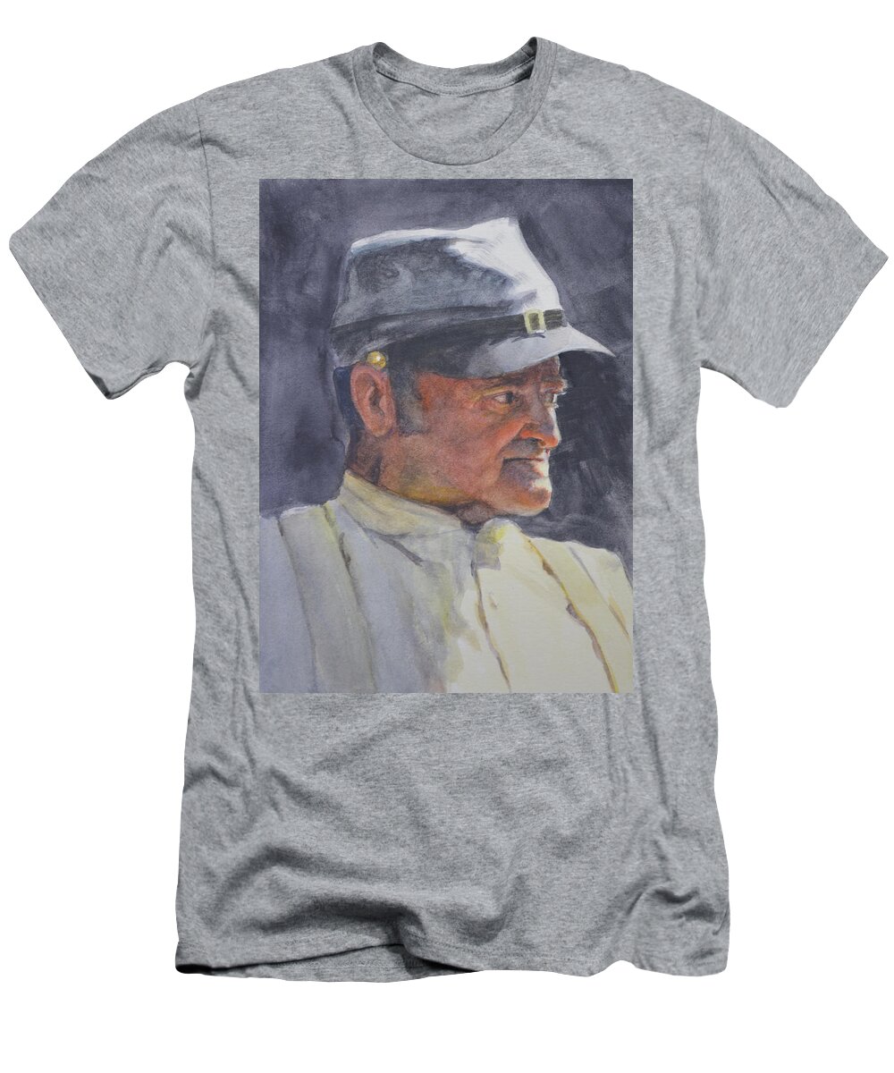 Watercolor Painting T-Shirt featuring the painting The Old Timer by Armand Cabrera