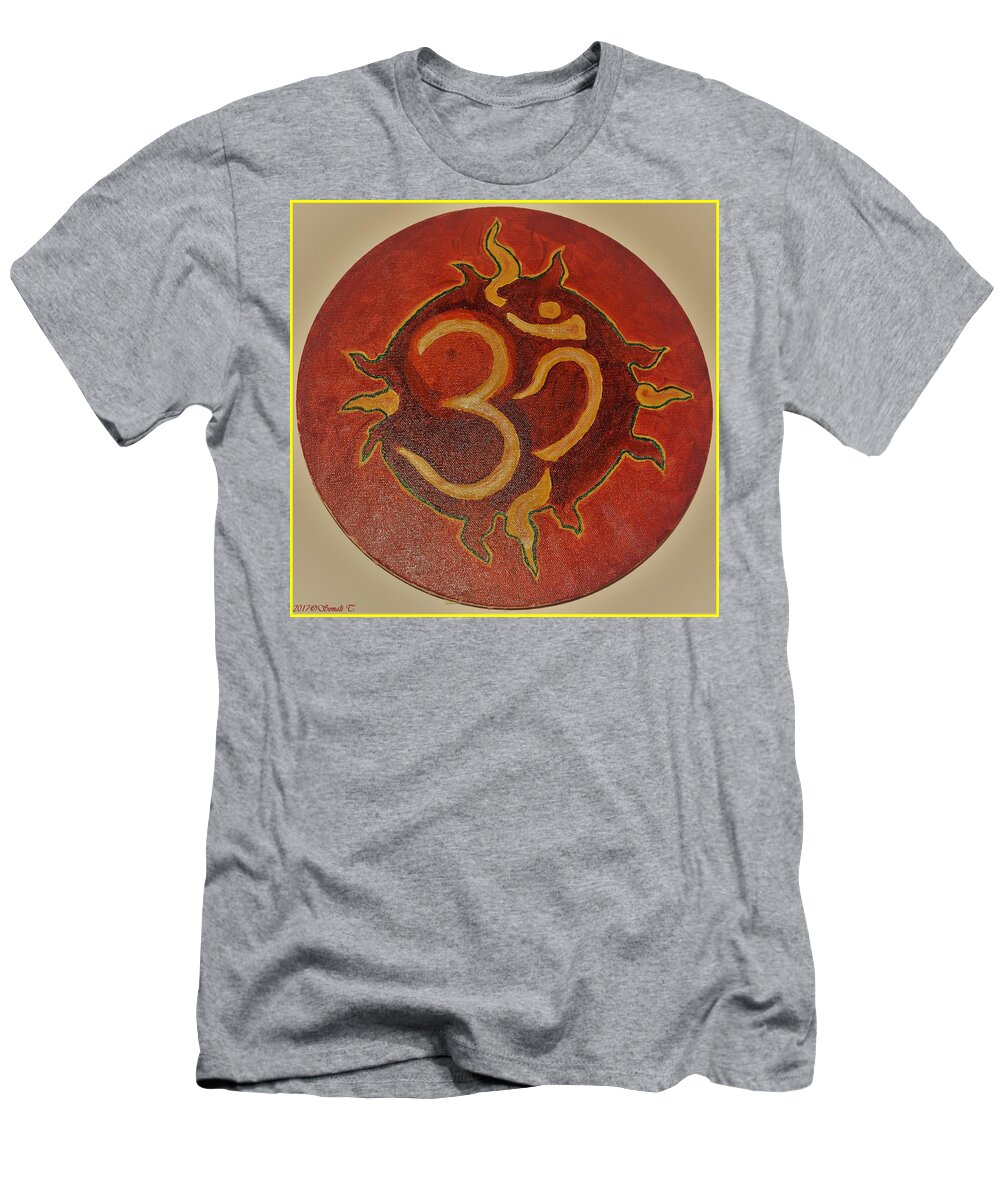Om T-Shirt featuring the painting The Omnipotent OM by Sonali Gangane