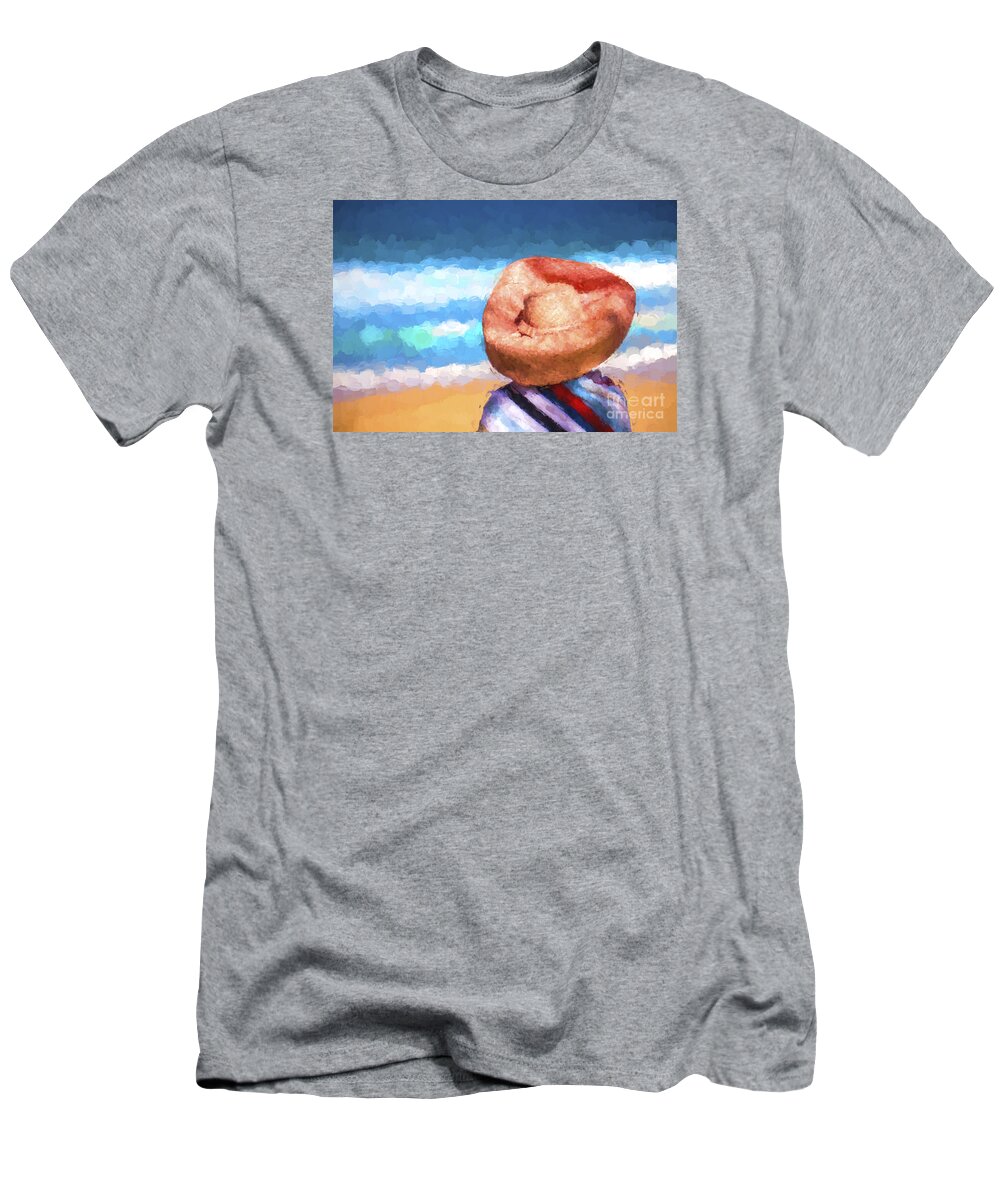 Avalon Beachl T-Shirt featuring the photograph The orange hat by Sheila Smart Fine Art Photography