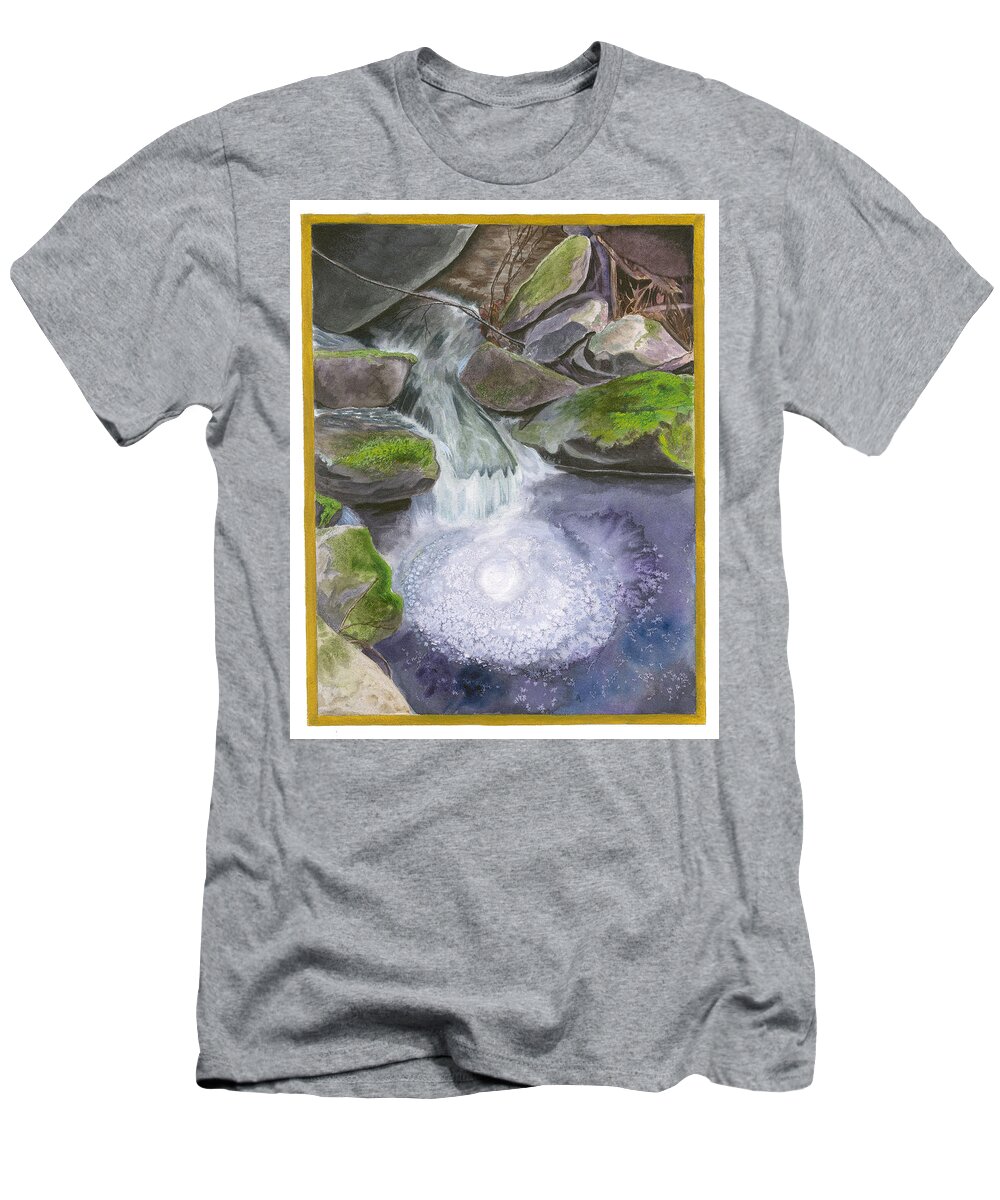 Water T-Shirt featuring the painting The Pool by Norman Klein