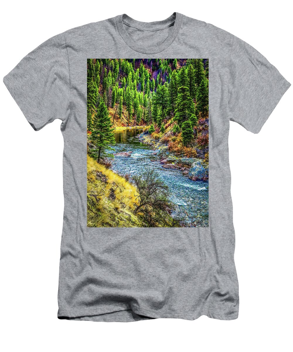 Riverscape T-Shirt featuring the photograph The River by Jason Brooks