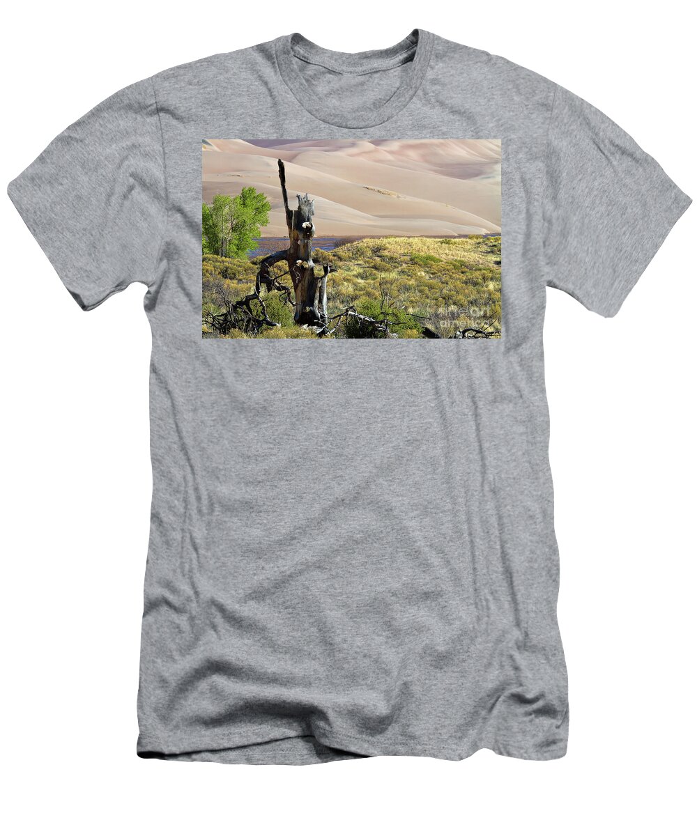 Great Sand Dunes National Park T-Shirt featuring the photograph The Sands of Time by Jim Garrison