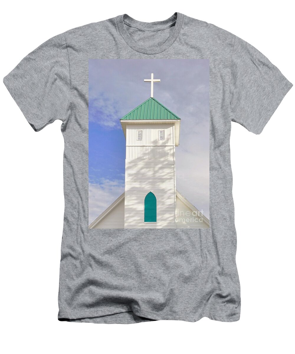 Steeple T-Shirt featuring the photograph The Steeple by Merle Grenz