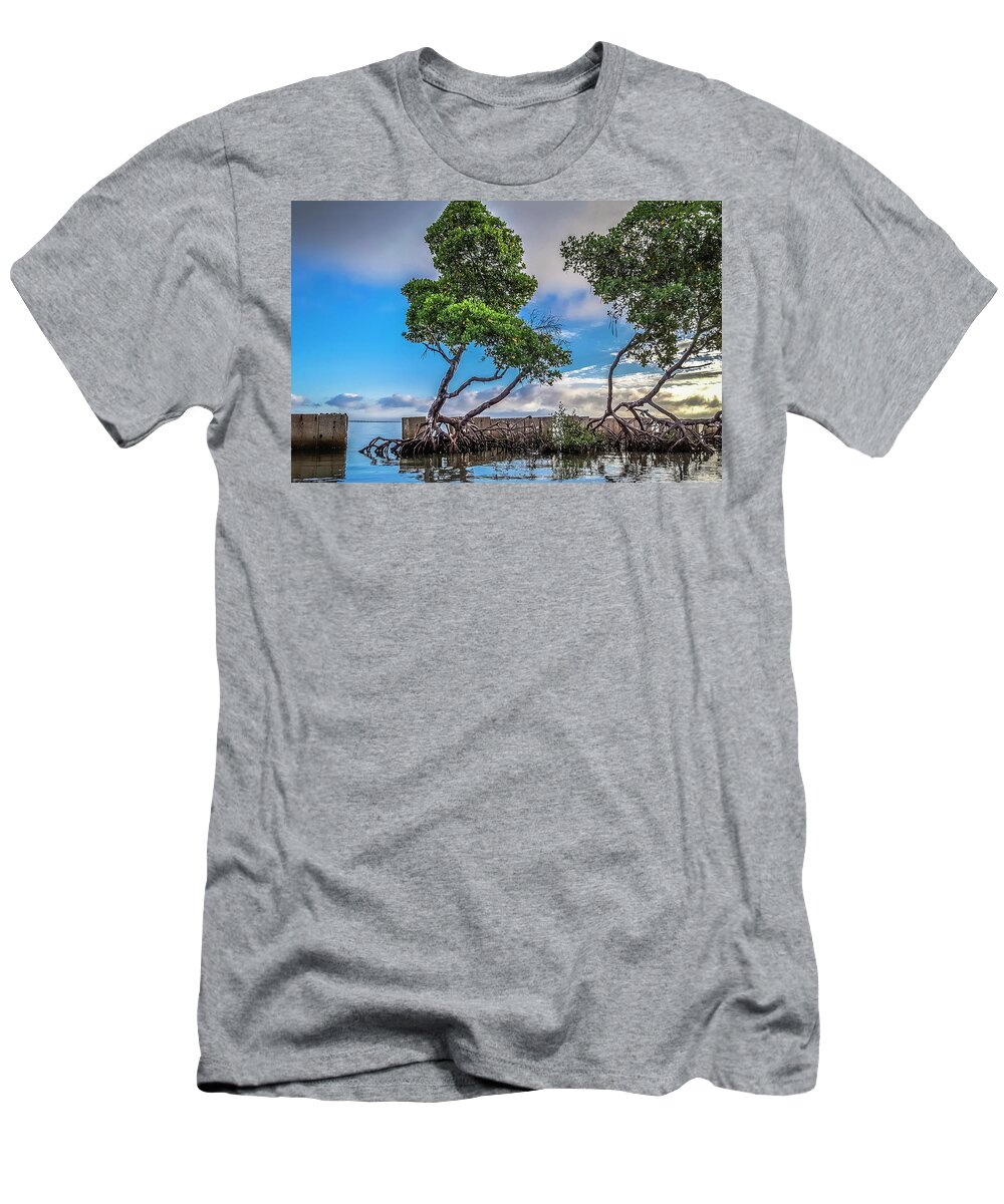 Beach T-Shirt featuring the photograph The Strong Survive by Todd Rogers