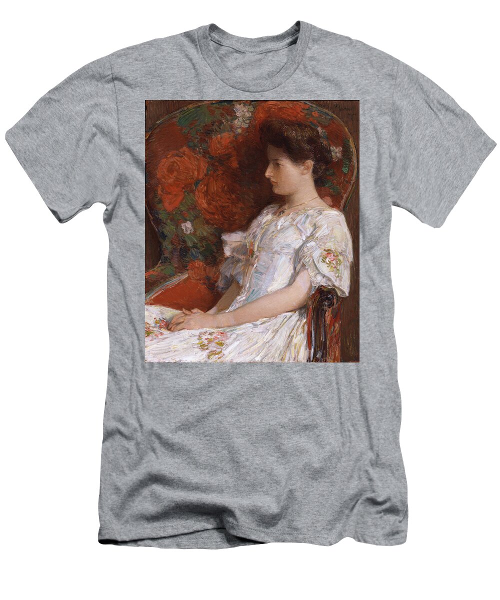 Vew York T-Shirt featuring the painting The Victorian Chair 1906 by Childe Hassam
