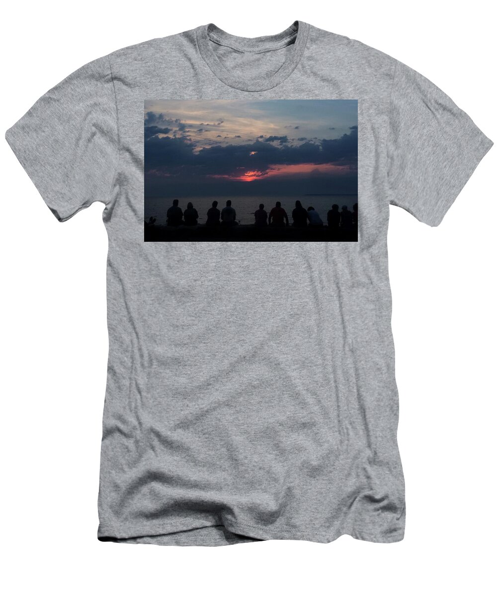 Lake T-Shirt featuring the photograph The View by Terri Hart-Ellis