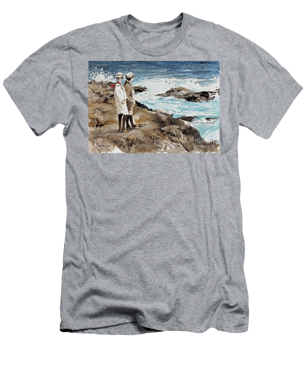 This Image T-Shirt featuring the painting The Way We Were by Monte Toon