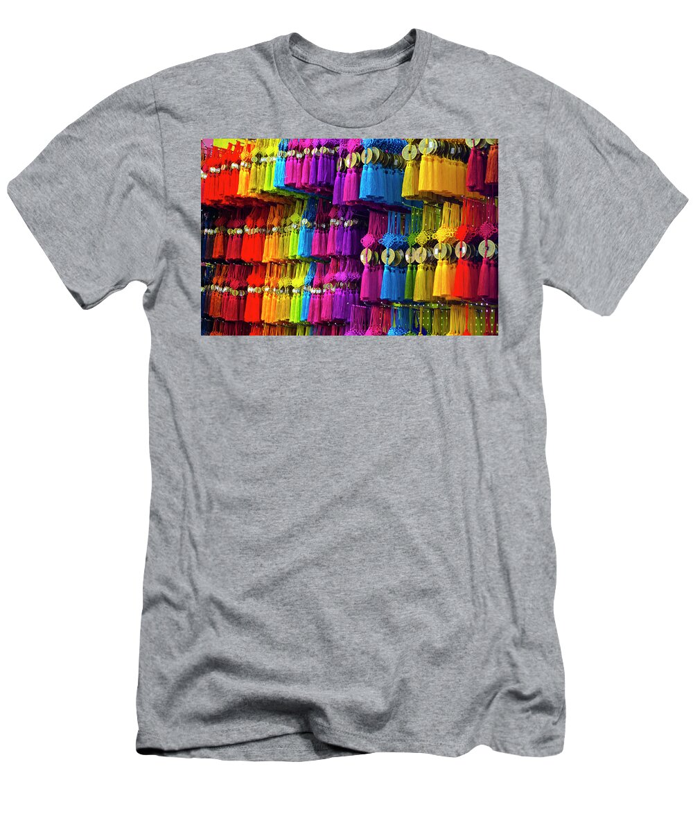 Threads T-Shirt featuring the photograph Threads Of Many Colors by Craig Perry-Ollila