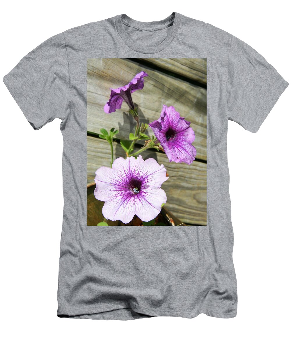 Flower T-Shirt featuring the photograph Three for Me by Phil Cappiali Jr