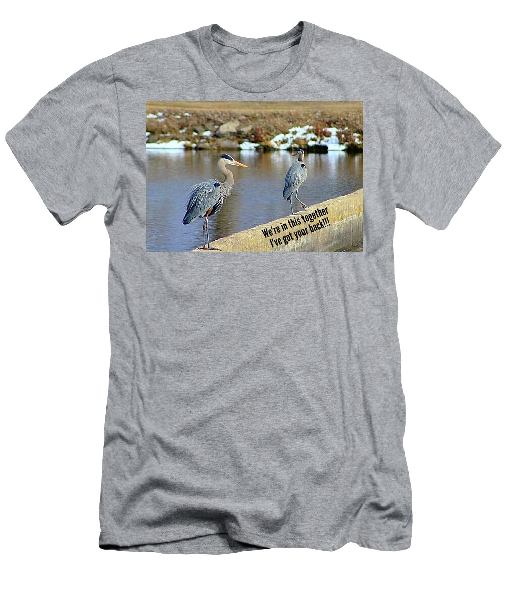  T-Shirt featuring the photograph Together by Deanna Culver