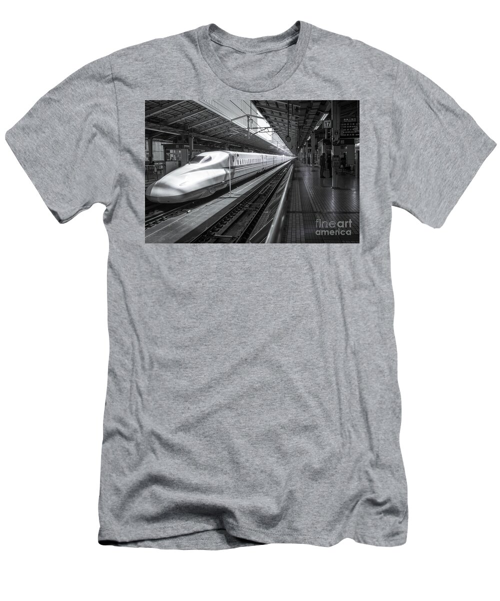Tokyo T-Shirt featuring the photograph Tokyo to Kyoto, Bullet Train, Japan by Perry Rodriguez