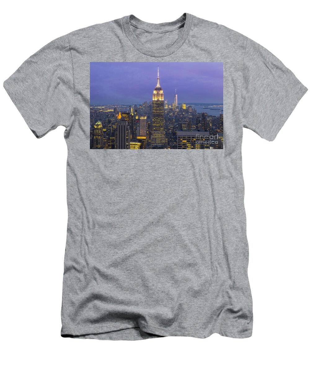 New York City T-Shirt featuring the photograph Top of the Rock by Keith Kapple