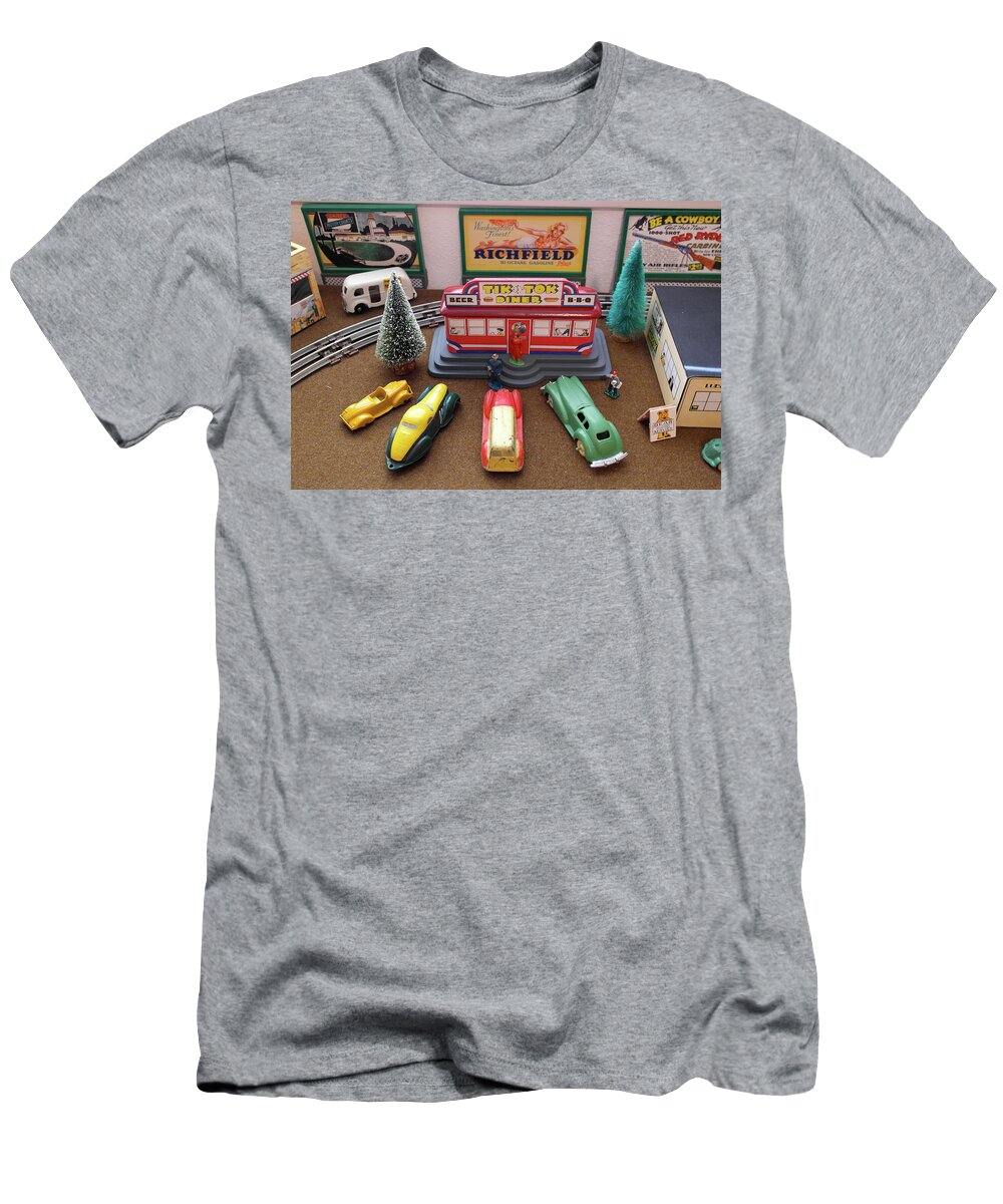 Toys T-Shirt featuring the photograph Toytown - Tik Tok Diner by Michele Myers