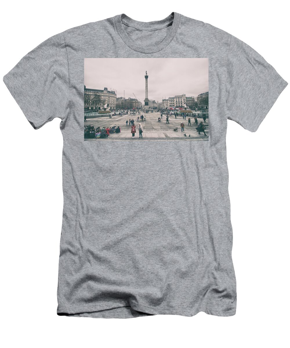 Europe T-Shirt featuring the photograph Trafalgar Square by Martin Newman