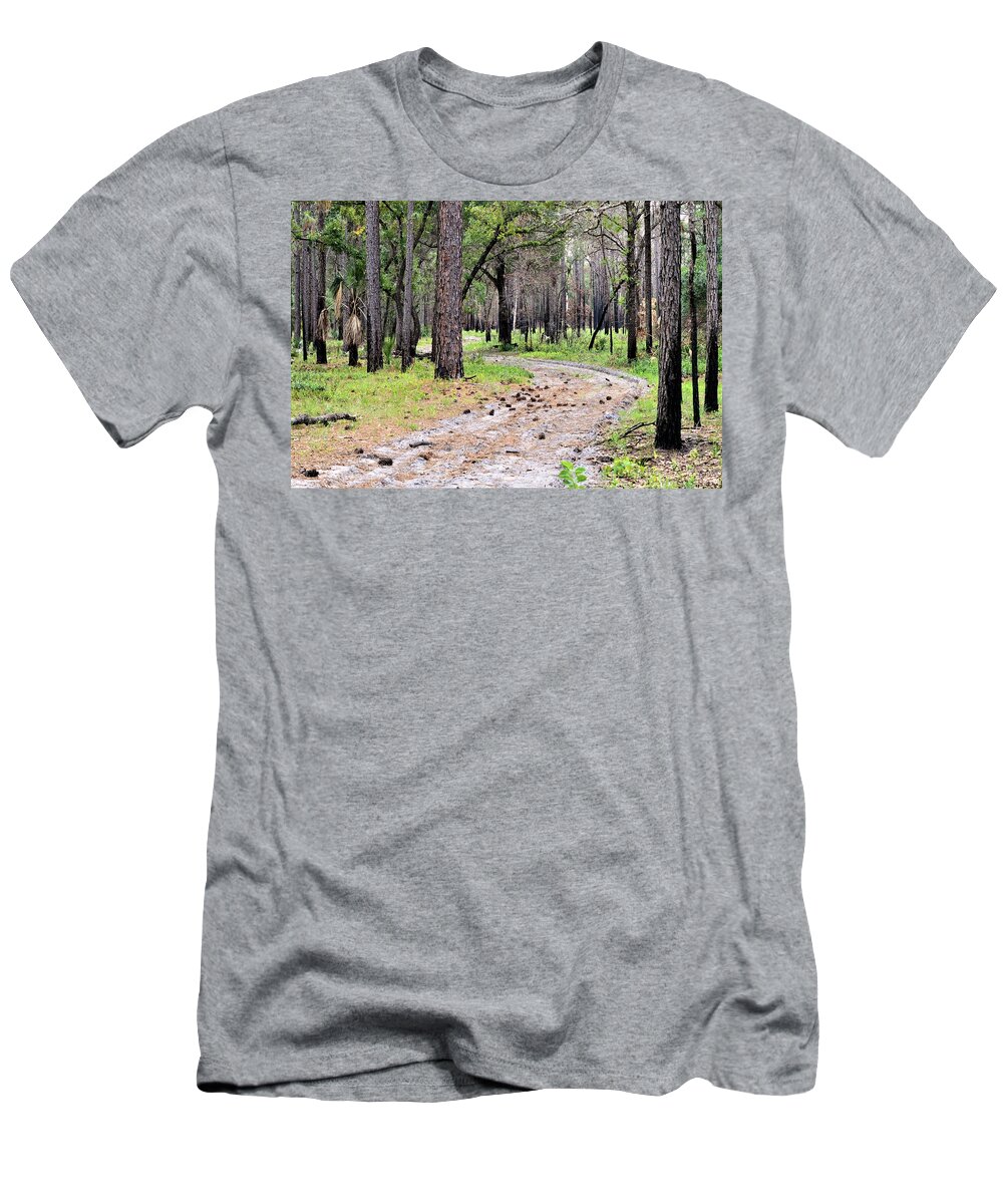 Trail At Rock Springs T-Shirt featuring the photograph Trail At Rock Springs by Warren Thompson