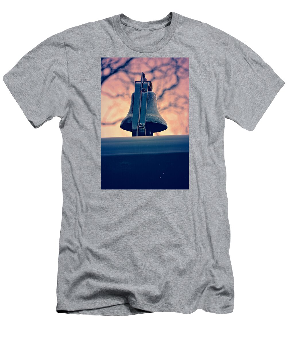 Train T-Shirt featuring the photograph Train Bell No 1 by Mike Martin