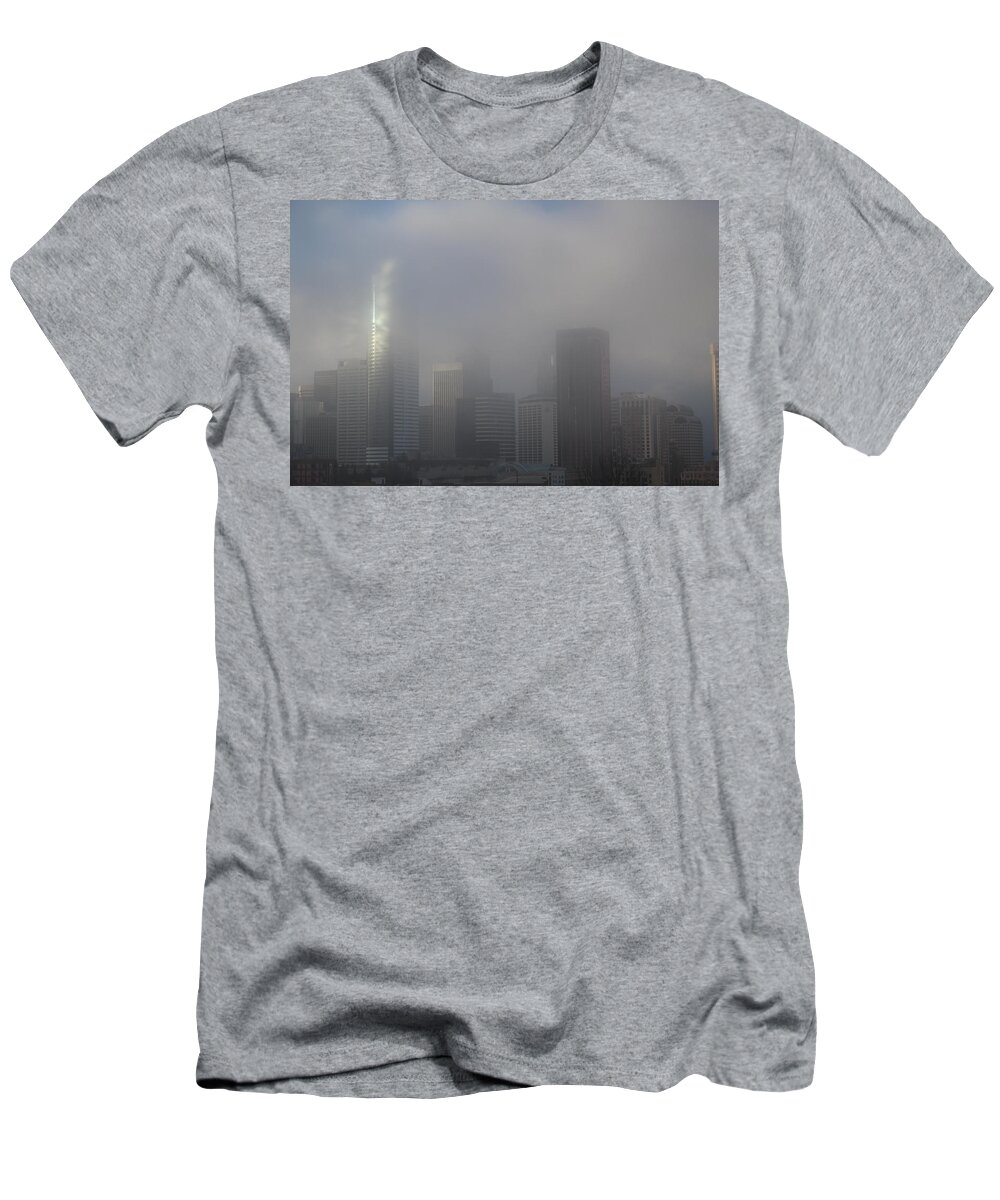 Clouds T-Shirt featuring the photograph Translucent Skyline by Suzanne Lorenz