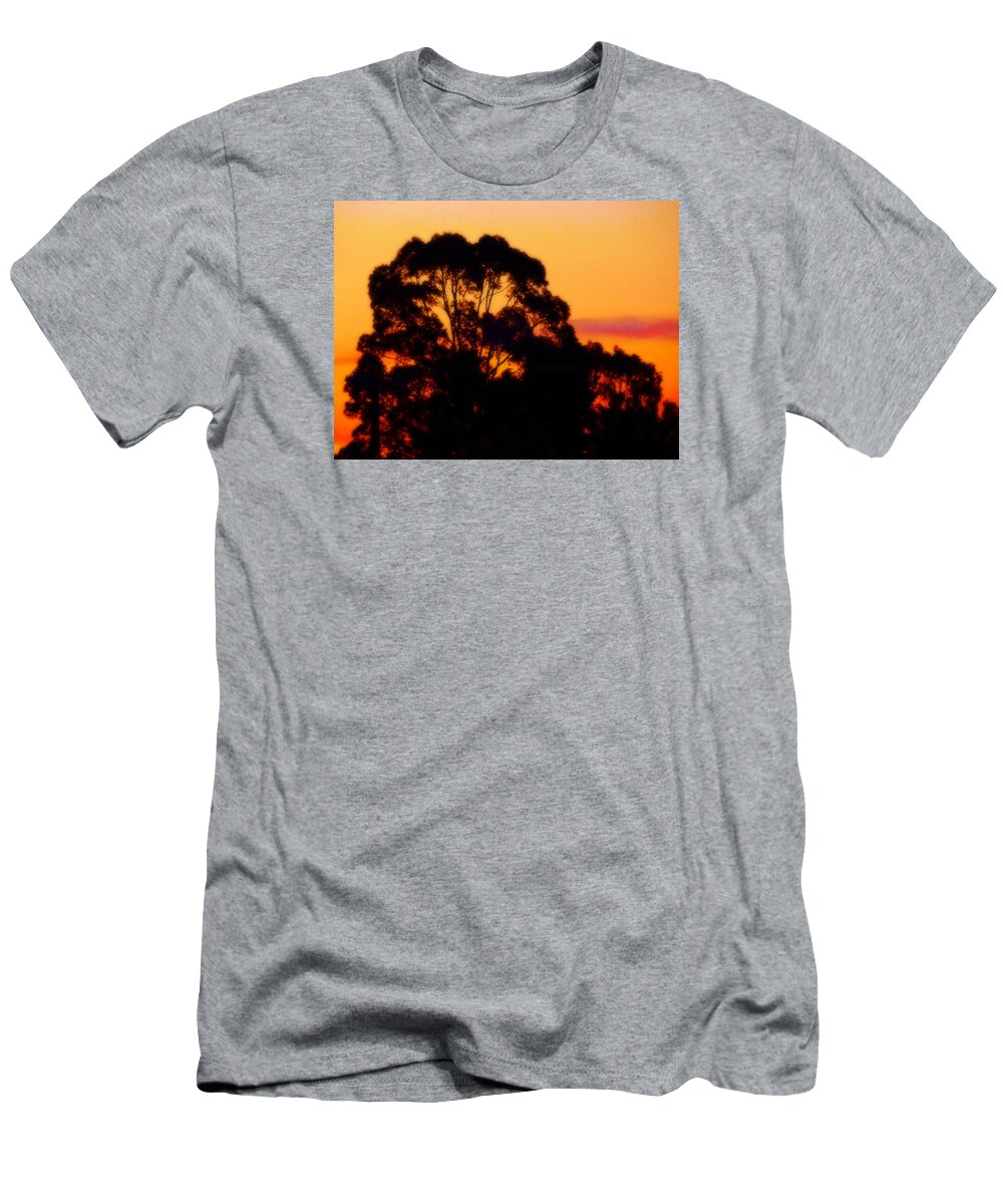 Sunset T-Shirt featuring the photograph Tree Sunset by Mark Blauhoefer