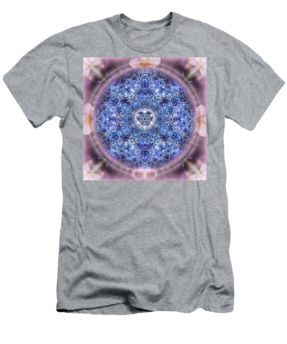 Mandala T-Shirt featuring the digital art Trust by Alicia Kent