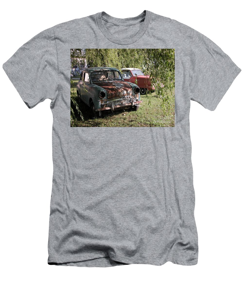 Cars T-Shirt featuring the photograph Two Cars by Jim Goodman