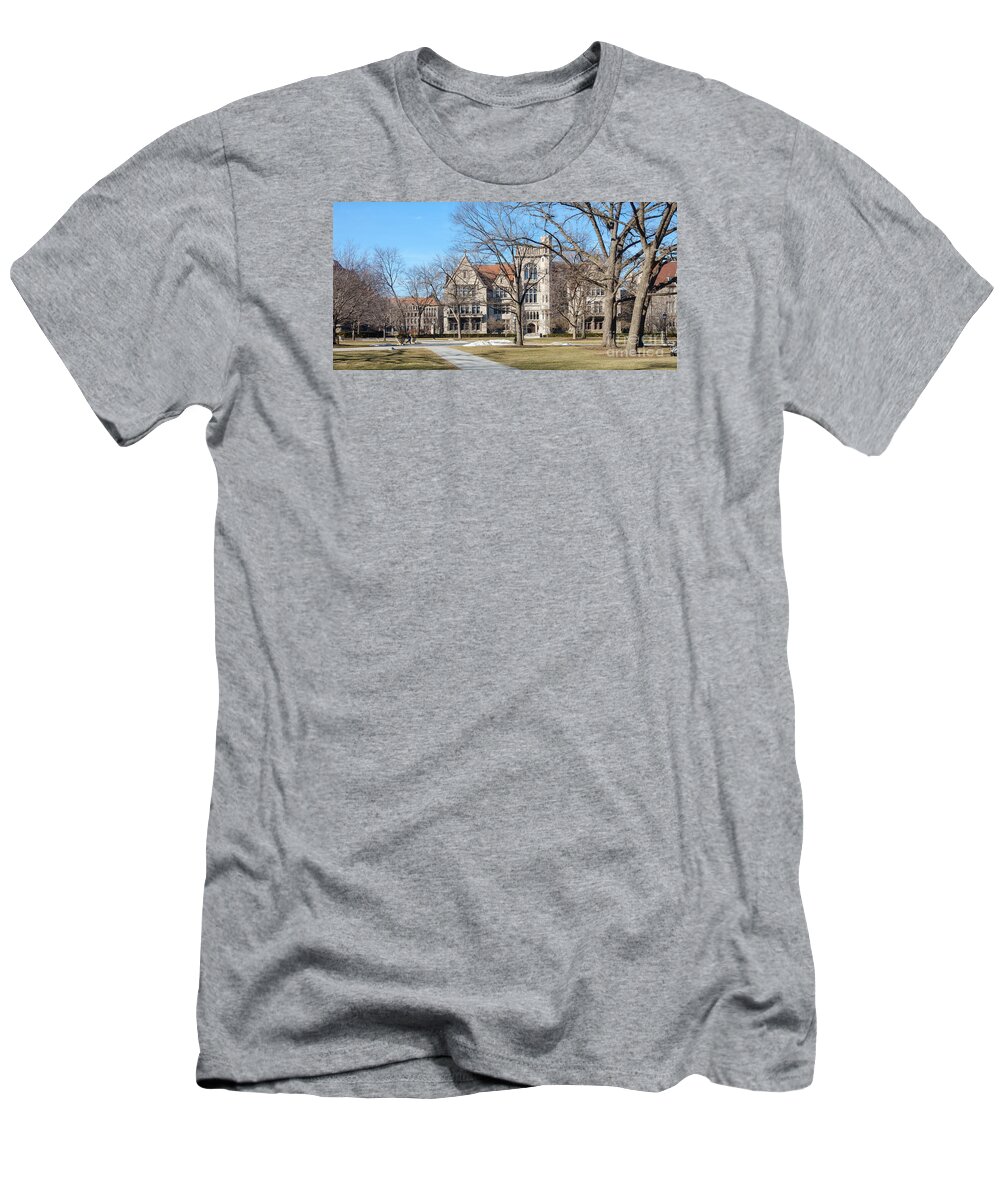 America T-Shirt featuring the photograph UChicago Campus by Jannis Werner