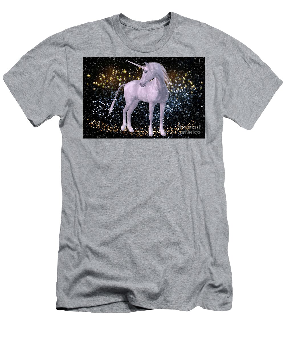 Unicorn T-Shirt featuring the digital art Unicorn Dust by Digital Art Cafe