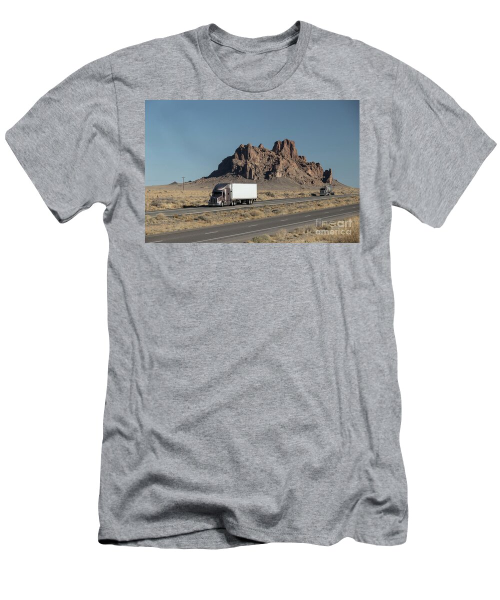 Us Highway 491 T-Shirt featuring the photograph US Highway 491 western New Mexico by Garry McMichael