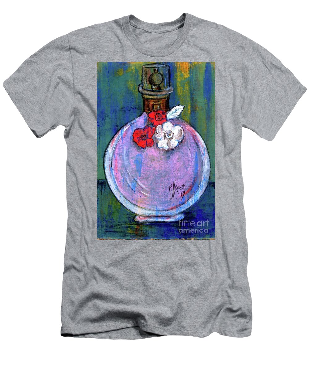 Fragrance T-Shirt featuring the painting Valentina by PJ Lewis