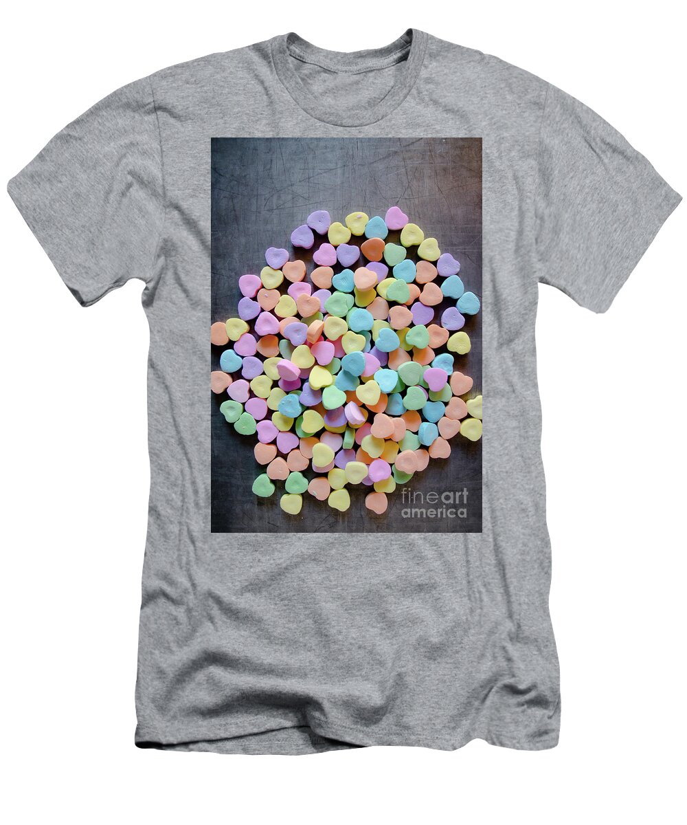 Love T-Shirt featuring the photograph Valentine Candies by Andrea Anderegg