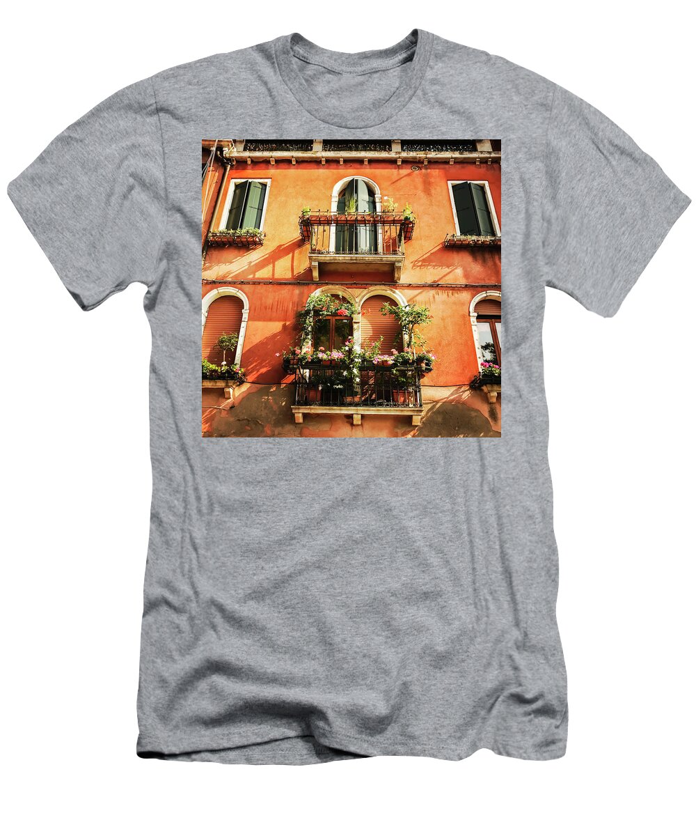 Venice T-Shirt featuring the photograph Venetian Windows by Alessandro Della Pietra