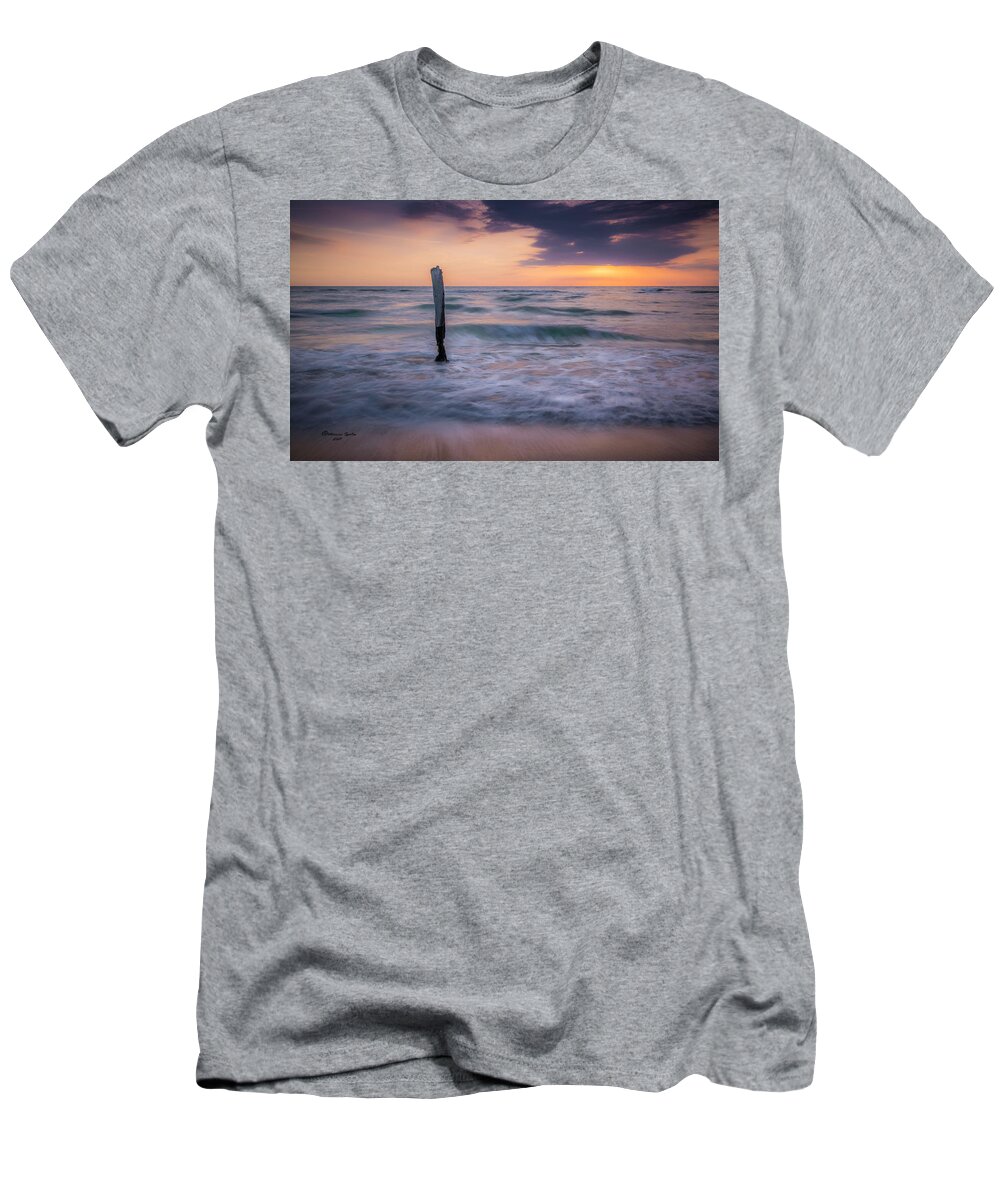 Sunset T-Shirt featuring the photograph Vertical Strength by Marvin Spates