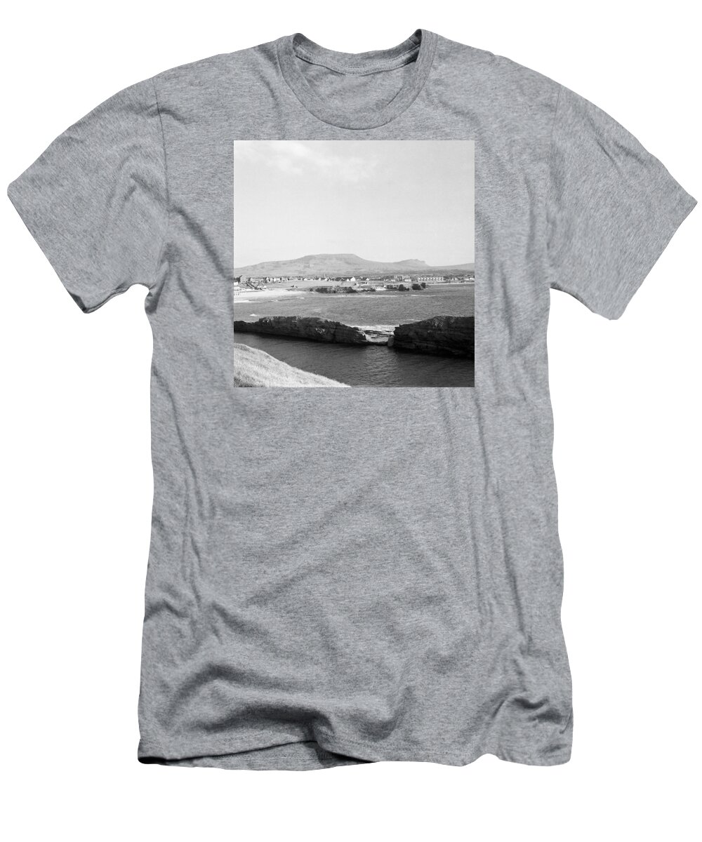 1950s T-Shirt featuring the photograph View of Bundoran, Co. Donegal, from Golf Links by Irishphotoarchive