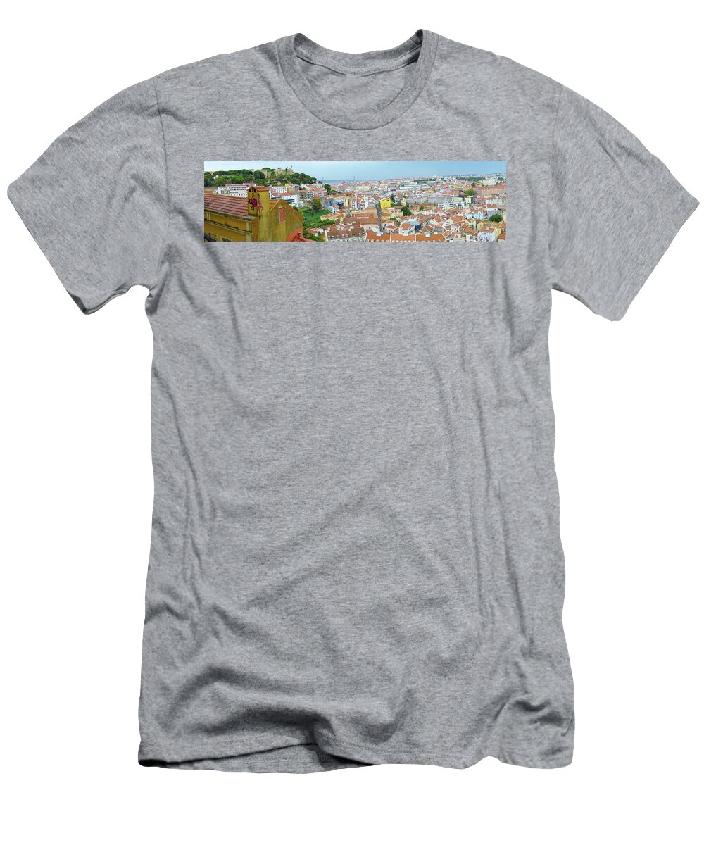 Lisbon T-Shirt featuring the photograph View of Lisbon by Patricia Schaefer