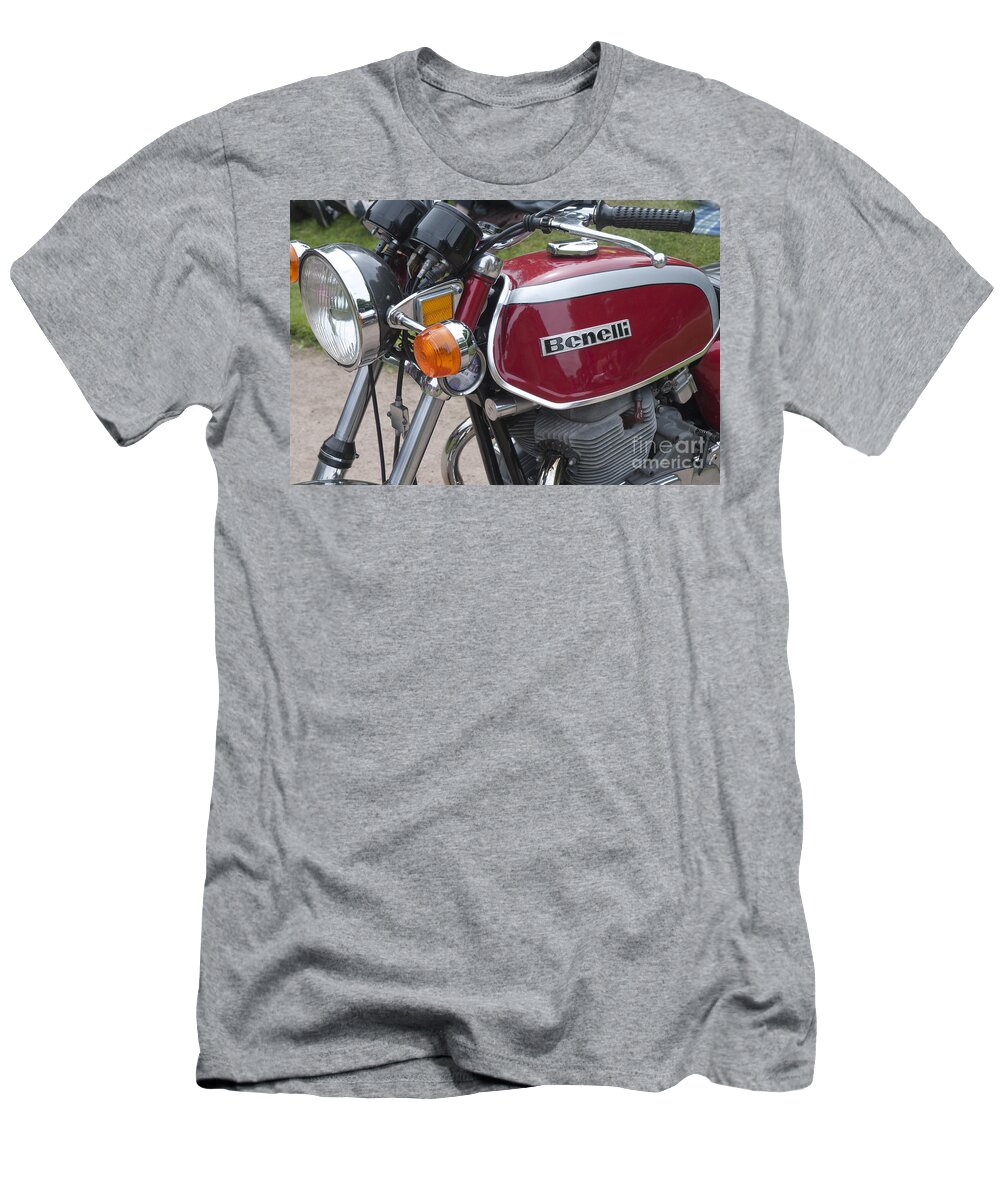 Vintage Benelli Bike T-Shirt featuring the photograph Vintage Benelli Bike by Brenda Kean