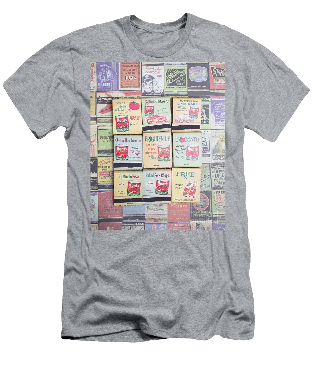 Still Life T-Shirt featuring the photograph Vintage Matchbooks by Edward Fielding
