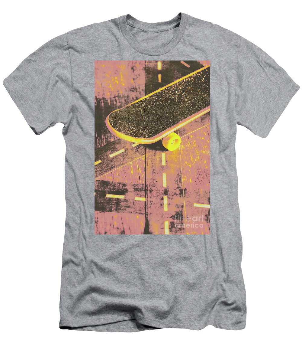 Vintage skateboard ruling the road T-Shirt by Jorgo Photography - Pixels