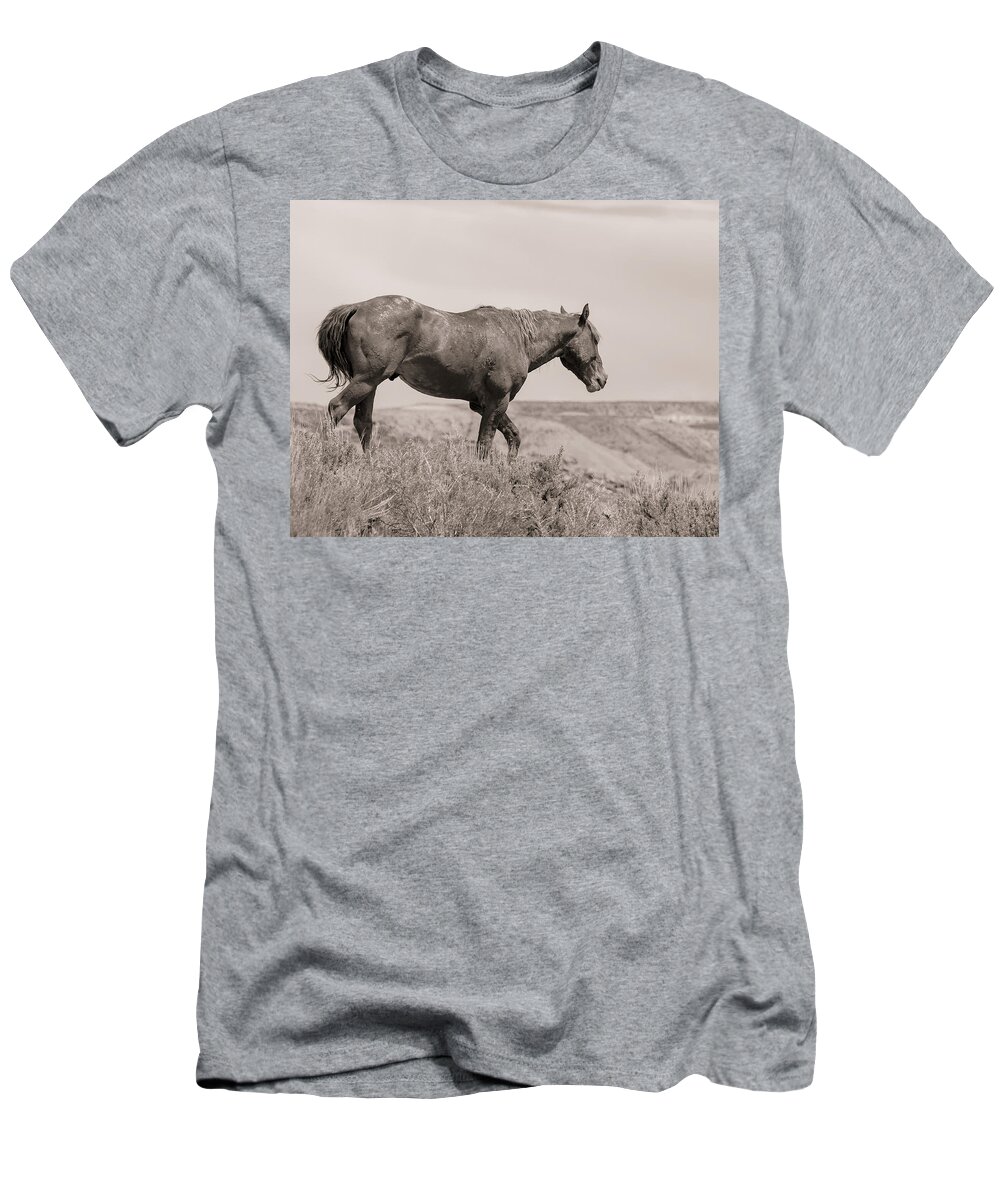 Mustang T-Shirt featuring the photograph Voodoo on the Mesa by Mindy Musick King
