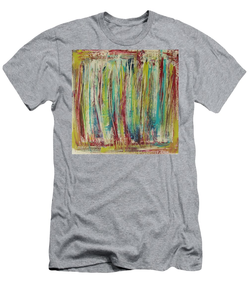 Abstract Painting T-Shirt featuring the painting W15 - once II by KUNST MIT HERZ Art with heart