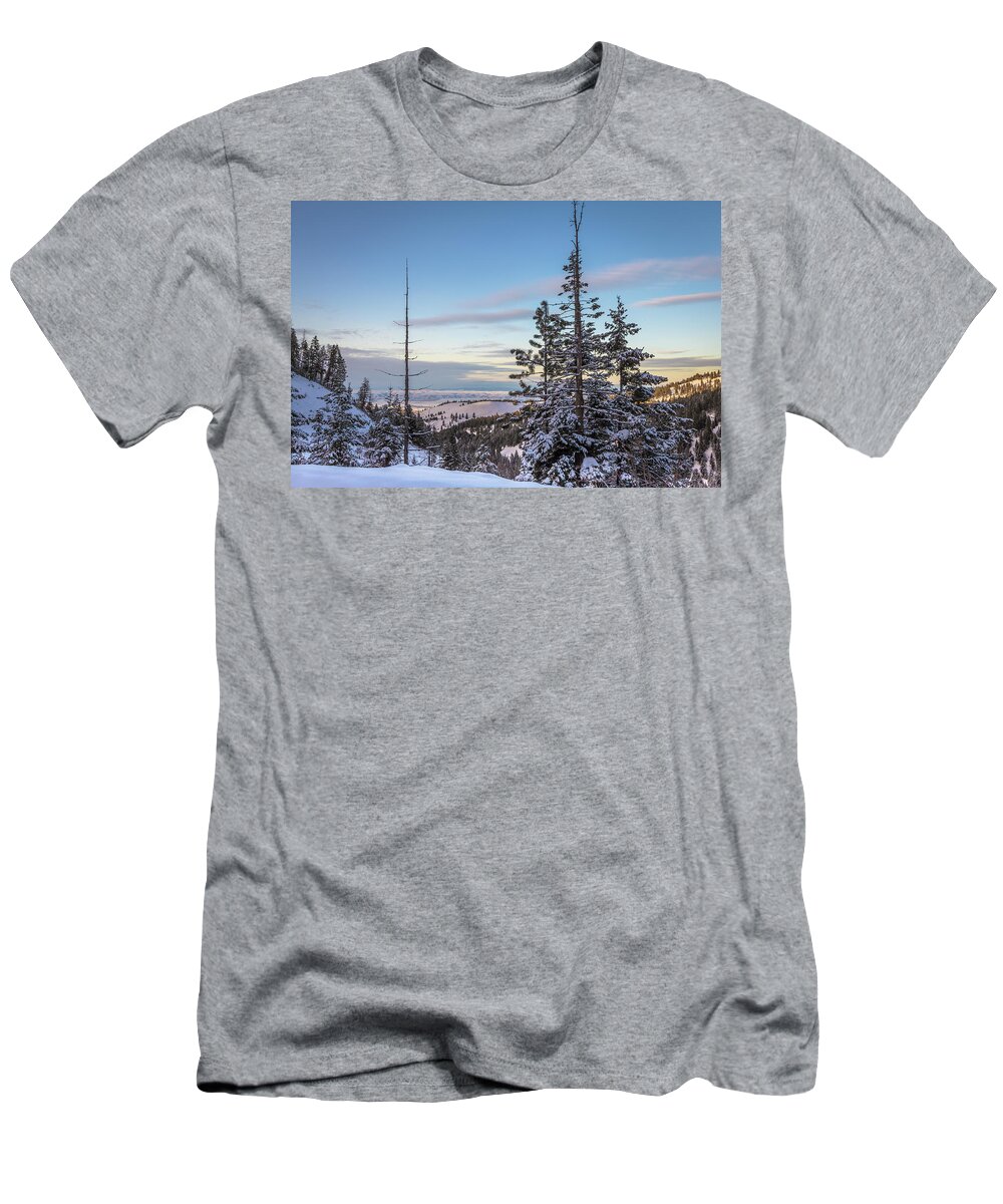 Brad Stinson T-Shirt featuring the photograph Waha Mountain Winter by Brad Stinson