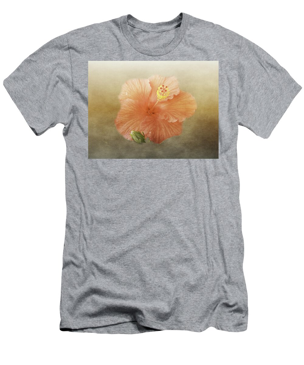 Hibiscus T-Shirt featuring the photograph Warm Hibiscus by Judy Hall-Folde