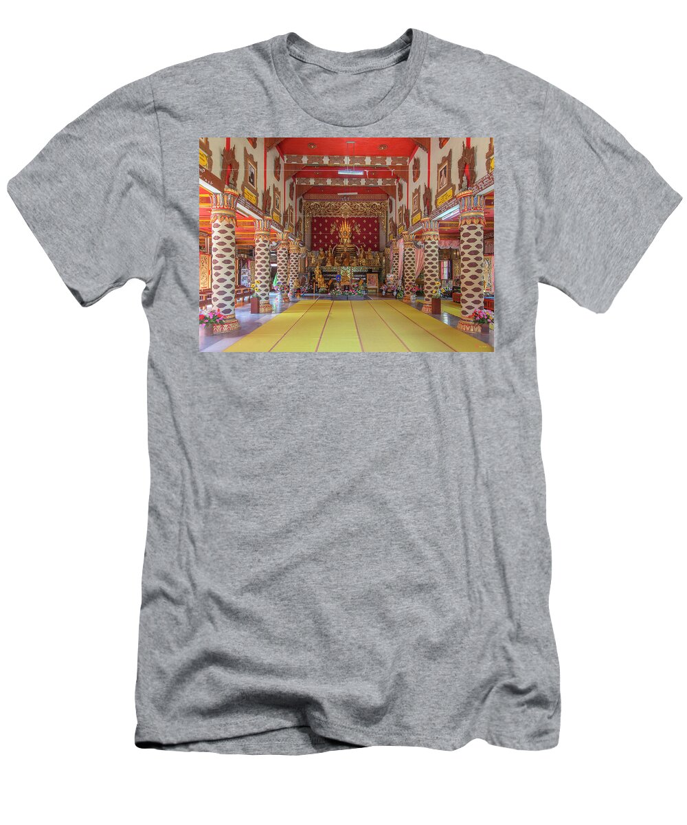 Scenic T-Shirt featuring the photograph Wat Thung Luang Phra Wihan Interior DTHCM2104 by Gerry Gantt