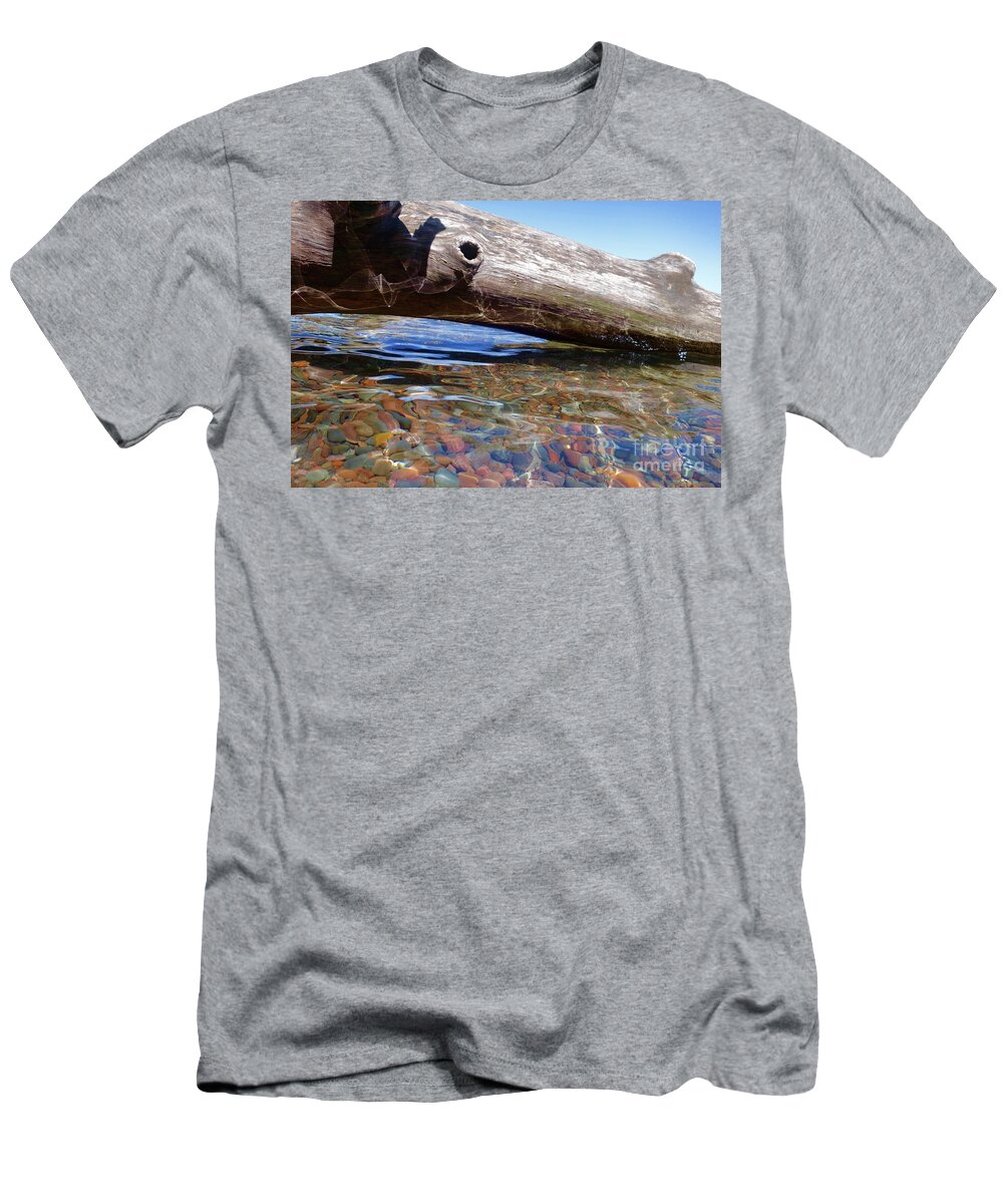 Lake Superior T-Shirt featuring the photograph Watching the Light by Sandra Updyke