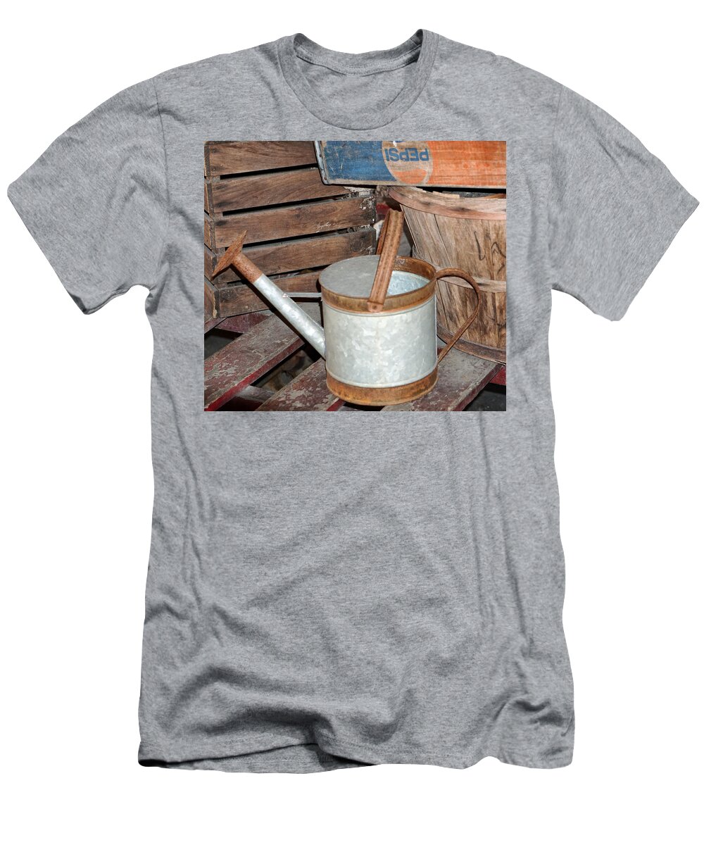 Watering Can T-Shirt featuring the photograph Water Can by Dennis Dugan
